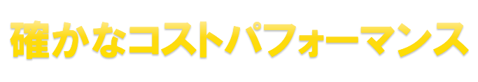 確かなパフォーマンス
